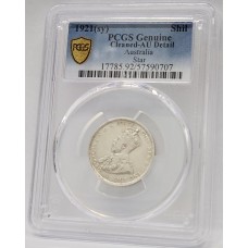 AUSTRALIA 1921 . ONE 1 SHILLING . STAR . PCGS GENUINE